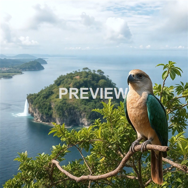an-island-with-a-waterfall-and-a-rare-bird-sitting-sm (7)_250320195348_Filename Text 2_00968_Filename Text 3_result